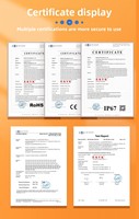 Boîtier de commande EKYK YKW-02B IP67 en PC transparent, 2 à 24 voies, avec fenêtre de protection, pour instruments électroniques et distribution