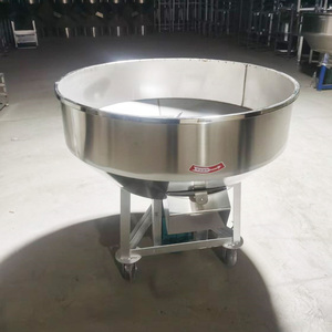 เครื่องผสมอาหารสัตว์สแตนเลสพร้อมมอเตอร์ โครงสีแดง สำหรับผสมอาหารไก่และปลา - Product Image 5