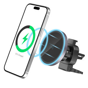 15W 3 in 1 caricatore senza fili a magnete forte per auto cruscotto porta bocchettone per iPhone <span class=keywords><strong>Samsung</strong></span> QI Smartphone universale - Product Image 6
