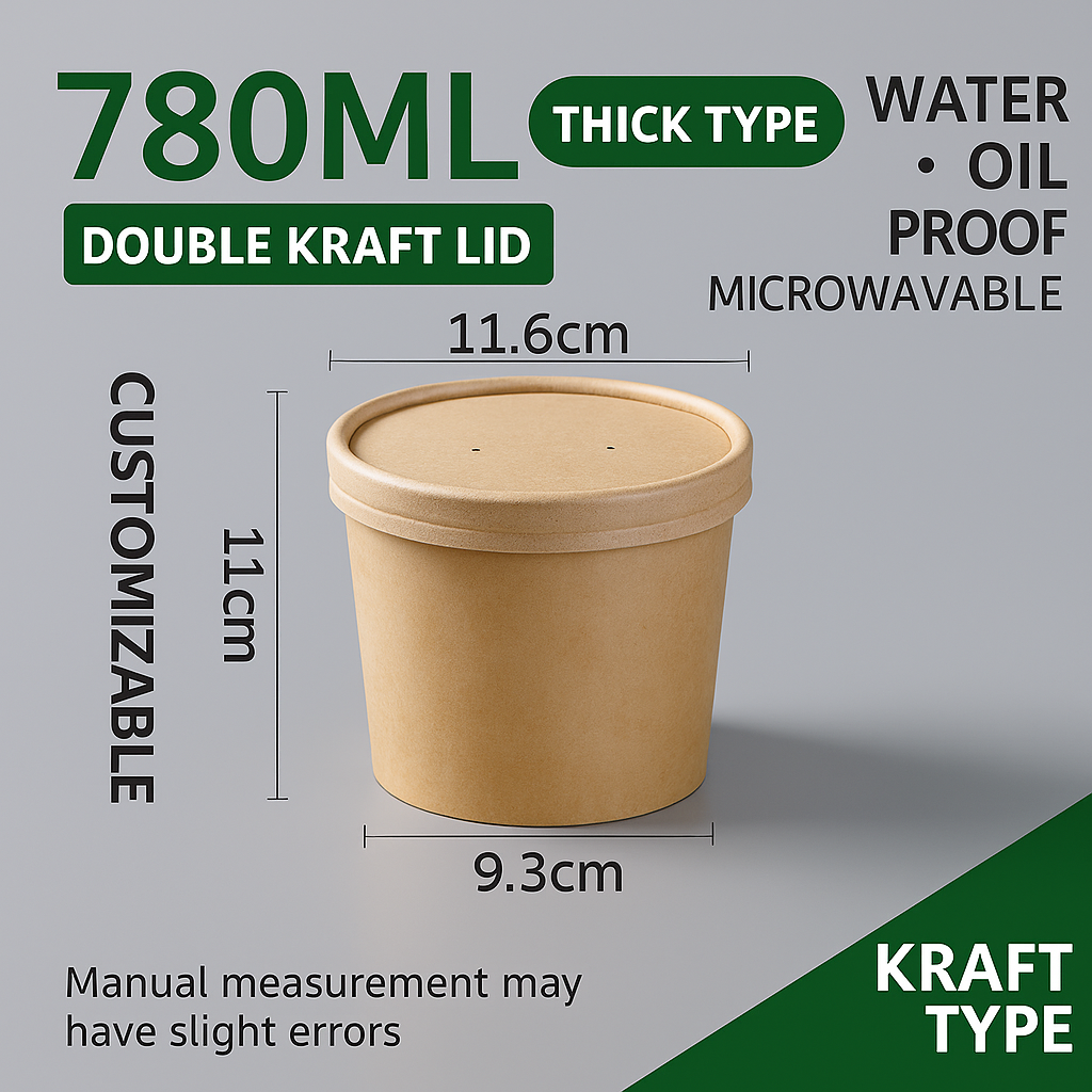Couvercle Kraft 780ML