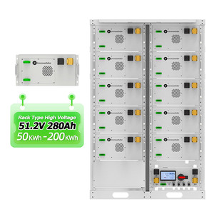 แบตเตอรี่แรงดันสูงแบบแร็ค 51.2V 100Ah 280Ah 15kWh 20kWh 30kWh 50kWh 100kWh LifePO4 แบตเตอรี่สำรองพลังงานสำหรับบ้าน - Product Image 2