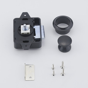 Large Size Keyless Push Button <b>Lock</b> for Yacht RV <b>Caravan</b> Boat Marine Cabinet Drawer Black Gold Chrome Brown - Product Image 3