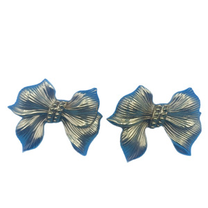 Zinc Alloy Bow Tie Cabinet Door Handles Warm Gold Durable Contemporary Design For <b>Wardrobe</b> Drawer Furniture - Product Image 5