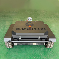 Tondeuse robotisée à chenilles en caoutchouc de 900 mm, à essence, pour terrains inclinés à 45 degrés