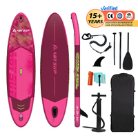 Planche de paddle gonflable personnalisable OEM, stable, avec construction Drop Stitch et revêtement EVA pour débutants