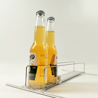 Rouleau à gravité pour réfrigérateur, épicerie, soda, organisateur de boisson, étagère en métal, tomer, colonne de cigarettes, poussoirs, système de ressort diviseur