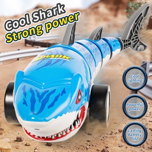 Nouveau jouet requin télécommandé électrique en plastique 2.4G 4CH avec lumières, Wi-Fi et contrôle par application, portée de 3 km pour enfants - Product Image 1
