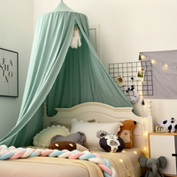 Moustiquaire dôme ronde pour enfants, Tente suspendue occultante pour plafond, Tente de jeu pour bébé, Rideau de lit
