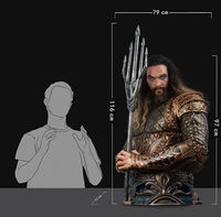 Vente flash : Figurine Aquaman grandeur nature en résine, sculpture Aquaman pour collection et décoration de centre commercial