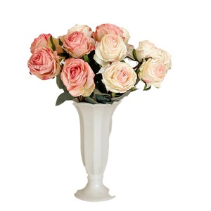 Rosas Artificiales de Seda Anna's Rose, Alta Simulación, para Decoración de Bodas y Hogar, Ramo, Accesorios de Fotografía - Product Image 5