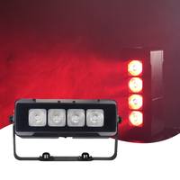 Projecteur LED PAR 4x20W RGBWAUV 6-en-1 IP65 étanche DMX sans fil Wi-Fi sur batterie pour extérieur, parc, jardin