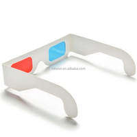 Lunettes 3D universelles de haute qualité en carton anaglyphe rouge et bleu pour films, jeux, DVD, vidéo, TV