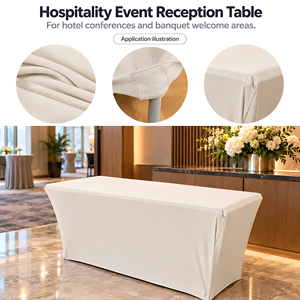 Funda Rectangular Elástica para Mesa con Impresión Personalizada a Todo Color y Lavable, Ideal para Agencias de Marketing y Eventos Promocionales - Product Image 4
