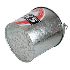 Cubo de Hielo de Hierro Galvanizado para Cerveza con Asa y Abrebotellas para Fiestas, Bares, Festivales para Celebrar Partidos de Baloncesto - Product Image 3