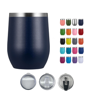 Double Wall Vacuum Insulated <b>Coffee</b> Tumbler 12oz 304 Stainless Steel Matte Finish Reusable Mug for Office Travel Custom Logo - Product Image 2
