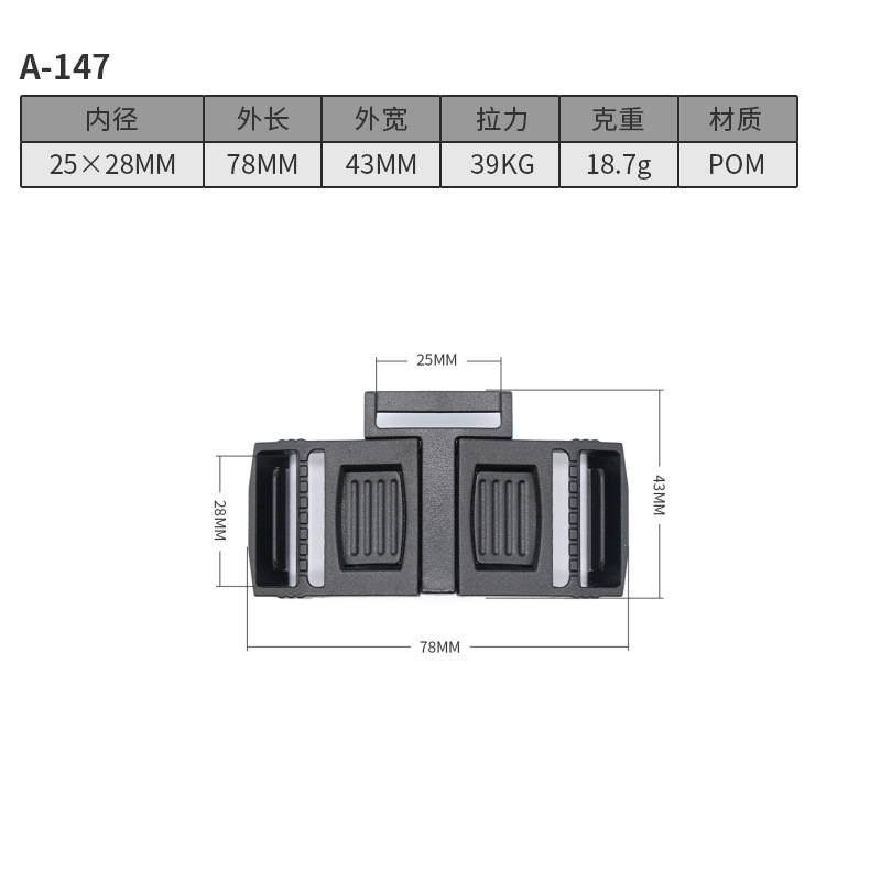 A147-25MM*28MM