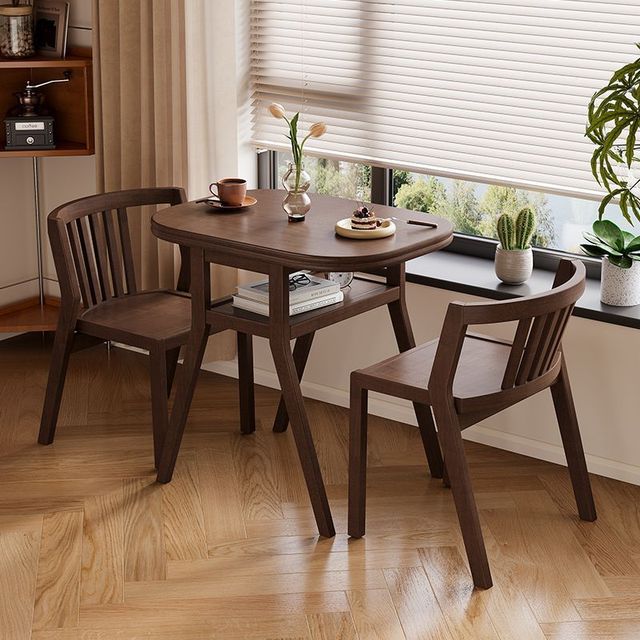 Modern Contemporary Home Furniture Solid Wood Table Chair Set for Kitchen Living Room Restaurant Hotel for Small Apartments