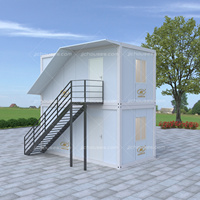 Duplex écologique facile à construire pour café et restaurant Maison conteneur préfabriquée mobile de qualité supérieure