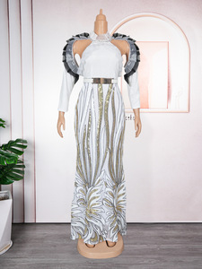 Robe décontractée S1407Y 2026, robe longue de style africain grande taille pour <span class=keywords><strong>femme</strong></span>, robe de soirée sexy pour Noël - Product Image 5