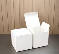Petite boîte en papier biodégradable pliante avec logo personnalisé en gros pour emballage cosmétique boîte à savon bougie impression de gaufrage haut de gamme