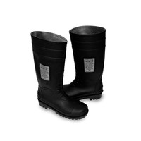 Botte de sécurité imperméable en PVC Portwest FW95 S5, résistante aux acides, aux alcalis et aux produits chimiques, avec embout de protection en acier, conforme à la norme ASTM