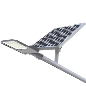 20000LM 100W aluminio 8M a 12M Sensor inteligente Control de tiempo Super brillante impermeable al aire libre lámpara de luz de calle con energía Solar