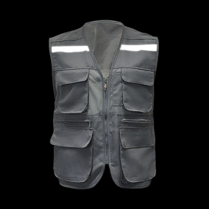 Gilet de sécurité réfléchissant en tissu maillé CITICITY, haute visibilité, fermeture éclair, respirant, avec poche - Product Image 2