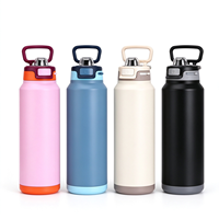 Botol Termos MEDO Anti Bocor Dinding Ganda Vacuum Insulated Stainless Steel dengan Sedotan 18 25 32oz