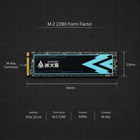 قرص صلب داخلي للألعاب M.2 NVMe SSD 2280 PCIe Gen3 بسرعة 3000 ميجابايت/ثانية، ترقية للقرص الصلب، استهلاك منخفض للطاقة، مناسب لأجهزة الكمبيوتر المحمولة
