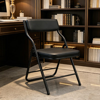 Chaise pliante de style professionnel avec cadre en acier, réglable en hauteur, pour la maison, le bureau, les conférences, la formation, l'ordinateur, le personnel, chaise de loisirs Meridian