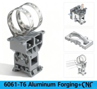 IATF 16949 Zertifizierter CNC-gefräster Aluminium-Schmiede-Bremssatteladapter Präzisionsfertigung für Automobilqualität Fahrrad