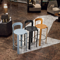 Chaise de bar réglable en bois massif au design créatif pour la maison, les loisirs, mobilier commercial moderne et simple, cuisine, extérieur
