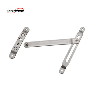 Limitador de ventana de acero inoxidable <span class=keywords><strong>Brazo</strong></span> de restricción de <span class=keywords><strong>bisagra</strong></span> de 2 barras <span class=keywords><strong>con</strong></span> bloqueo - Product Image 1