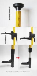 <span class=keywords><strong>Support</strong></span> de niveau de 3.6m Tige télescopique en alliage d'aluminium Jauge murale <span class=keywords><strong>laser</strong></span> de 4.2m Norme d'extension de levage - Product Image 4