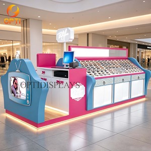 Kiosco Óptico Interior para Centro Comercial, Mostrador de Exhibición de Gafas de Sol y Lentes Personalizado con Estación de Pago - Product Image 3
