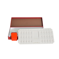 Boîtes en papier rouge de luxe imprimées sur mesure, emballage artisanal avec doublure pour le thé, vente en gros