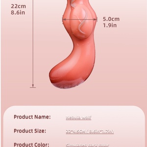 Dog Knot Rubber Dildo Wireless <b>Remote</b> Anal <b>Vibrators</b> for Women Masturbating - Product Image 6
