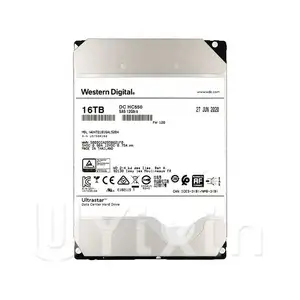 WUH721816AL5204 Hdd Wd 16TB 7200RPM 512MB SATA3 סיטונאי אחסון שרת מעקב פנימי