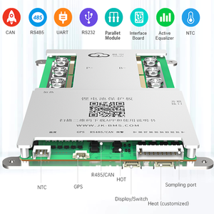 نظام إدارة البطاريات الذكي JK-B2A20S20P مع توازن نشط 8S-20S 200A/2A لبطاريات <span class=keywords><strong>Lifepo4</strong></span> وLi-Ion وLto، لوحة دوائر مطبوعة لتخزين الطاقة معتمدة من CE - Product Image 2