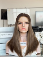 Perruque juive SHY en cheveux humains Remy, avec dentelle frontale, ligne de cheveux naturelle, fournisseur pour salons