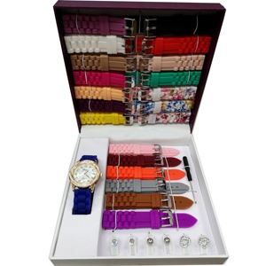 Promozione di Fabbrica: Set di Orologi da Donna con Cinturino in Pelle Intercambiabile a Buon Prezzo, Orologio da Donna con Cinturino in <span class=keywords><strong>Silicone</strong></span> Intercambiabile - Product Image 1