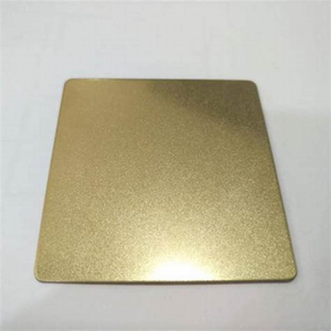Disesuaikan 301 <span class=keywords><strong>304</strong></span> 430 Sandblasted Pvd lapisan warna desain baja nirkarat lembaran logam untuk dekorasi papan - Product Image 5