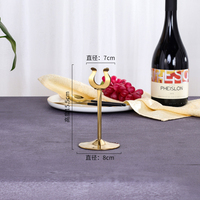 Support de menu en acier inoxydable, porte-numéro de table, porte-carte de table, pince pour étiquette alimentaire, présentoir de signalisation de table de mariage