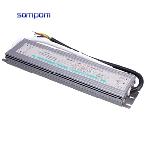 Catu daya pengalih tegangan konstan 12V 24V, catu daya 150W 200W 300W 400W antiair LED IP67 150W