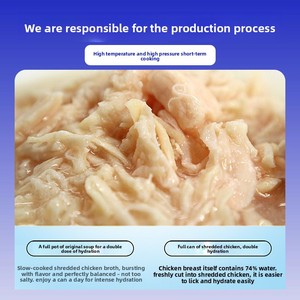 Nourriture en conserve pour chats et chiens avec poisson des grands fonds et viande blanche, abalone et <span class=keywords><strong>poulet</strong></span>, 80g, nourriture humide pour une nutrition et une hydratation universelles - Product Image 3