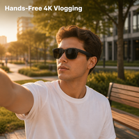 Lunettes caméra POV W610 – Enregistrement vidéo 4K en vue à la première personne, lunettes intelligentes avec IA, verres photochromiques, guide audio IA