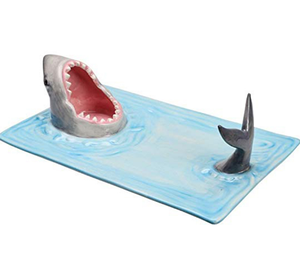 Plateau de service à Sushi en céramique, design personnalisé en forme d'attaque de requin, livraison gratuite - Product Image 4