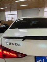 Aileron de coffre noir brillant style Brabus pour Mercedes-Benz Classe C W206 2021-2026, remplacement OEM d'aile arrière, option fibre de carbone