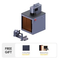 Untuk 5 Mesin Pengukir Laser Versi Protektif Dual 20W Fiber Laser Semua DIY Safety Enclosure untuk Kayu/MDF/Kertas/Karet