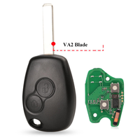 Clés de voiture intelligentes Renuo de remplacement, clés de véhicule 1/3 boutons, clés de voiture ID46 PCF7946/47/7961-4A, télécommande de voiture 433.92MHz, fabricant